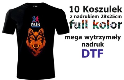 koszulki z Logo reklamowe nadrukiem 10szt t-shirt