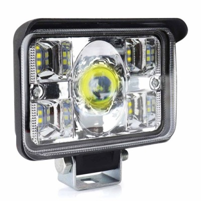 Лампа рабочая противотуманная фара awl32 17led 12v 24v 3400lm 110x80x52 amio фото №1