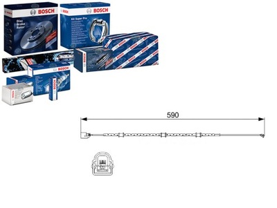 Bosch датчик износа тормозных колодок тормозных c2p17004 фото №1