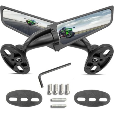 1PARA DO YAMAHA YZF R6 R1 R25 R3 R125 R15 ДЗЕРКАЛО ВНУТРІШНЄ ЧОРНИЙ 