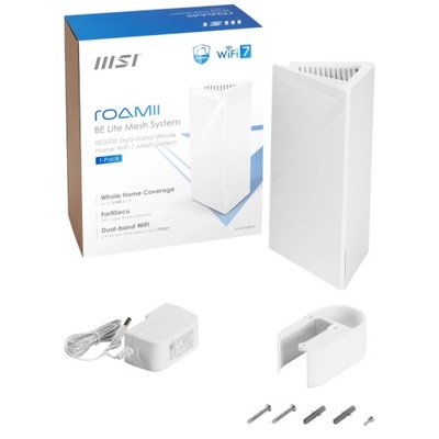 Router MSI Roamii BE Lite Mesh System - 1 Pack MRBE50 2.4 GHz/5 GHz Wi-Fi 7