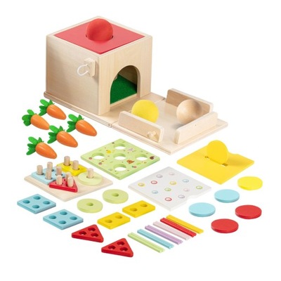 Drewniane zabawki Montessori Zabawka edukacyjna dla przedszkolaków
