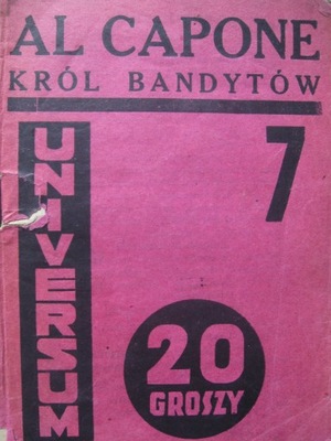 AL CAPONE Król bandytów BDP Universum 1930