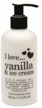 I love...Vanilla & Ice Cream balsam do ciała o zapachu lodów waniliowych