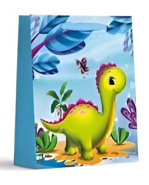 Torebka Prezentowa Torba Na Prezent Urodziny Party Dinozaur Dino 24x18 cm