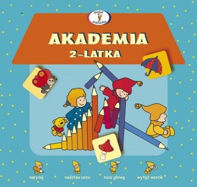 AKADEMIA 2-LATKA ĆWICZENIA Z NAKLEJKAMI RYSOWANKI