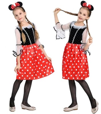 STRÓJ SUKIENKA MYSZKA MINNIE MINI OPASKA M 116 122