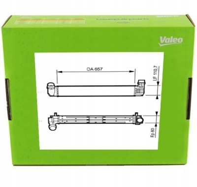 Інтеркулер радіатор повітря valeo do renault fluence 1.6 dci фото №1