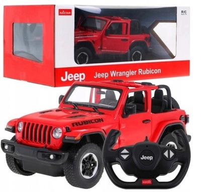 Auto R/C Jeep Wrangler Rubicon Red 1:14 RASTAR