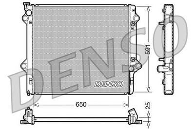 RADUADOR DE AGUA DENSO DRM50046  