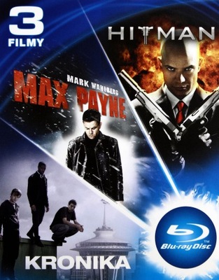 Film Kronika / Max Payne / Hitman płyta Blu-ray PL.