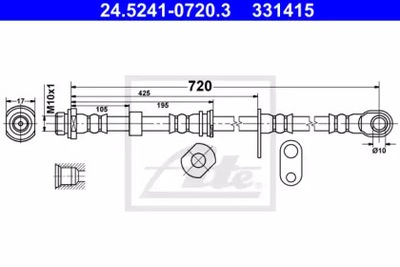 CABLE DE FRENADO ELAST MITSUBISHI ATE  