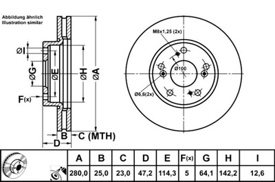 ATE DISCOS DE FRENADO 2SZT. PARTE DELANTERA HONDA CIVIC IX CIVIC X 1.0-2.4  