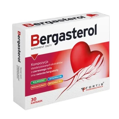 BERGASTEROL 30 KAPSUŁEK NA CHOLESTEROL