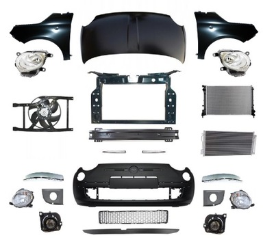 Fiat 500 перед капот крила pas бампер лампа фото №1