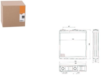 Отопитель nissan primera 90- micra 82- nrf фото №1