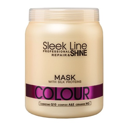 Stapiz Sleek Line Colour Mask maska z jedwabiem do włosów farbowanych 1000m