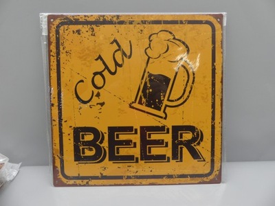 Blaszany Szyld BEER 30X30 cm