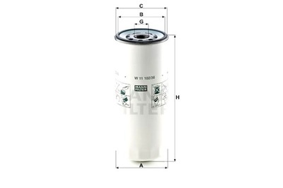 MANN-FILTER FILTRAS ALYVOS VOLVO 7700 8500 8700 9700 9900 B10 B12 B6 F10 