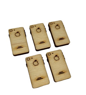 Drewniane scrapki telefony telefon iPhone 5 sztuk