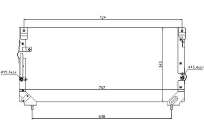Nissens конденсатор кондиционера toyota land cruiser фото №1