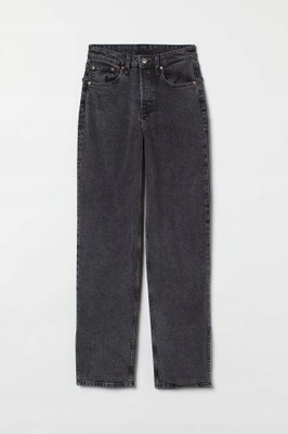 Spodnie Straight High Jeans H&M r.XS