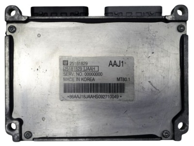 Блок управления двигателя chevrolet cruze 1.6 25181829 aaj1 + программирование фото №1
