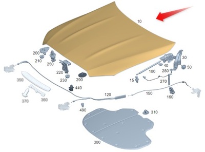 Капот mercedes c klasa w206 nowa a2068800500 фото №1