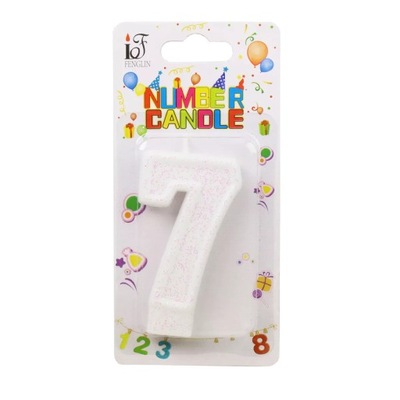 Świeczka urodzinowa cyfra "7"