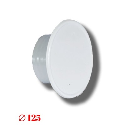 ROZETA ZAŚLEPKA WENTYLACYJNA DEKIEL ZATYCZKA KOMIN 125 mm