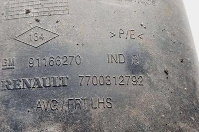 Подкрылок левая передние renault trafic ii minibus / passenger jl 7700312792 фото №1