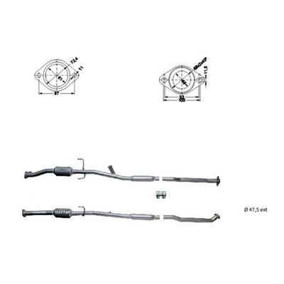 Каталізатор задній - toyota rav 4 ii 2.0 4wd - 5 двері фото №1