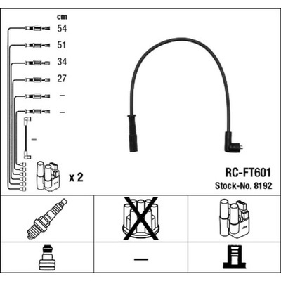 SET WIRES IGNITION NGK 8192  