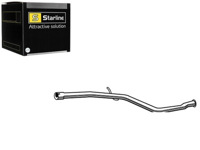 Труба вихлопна r середня peugeot 206 1.4 09 98-01 труба ремонтна фото №1