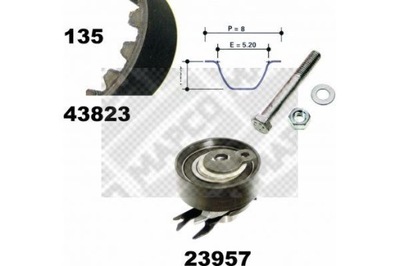 MAPCO 23823 КОМПЛЕКТ РЕМНЯ ГРМ