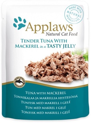 APPLAWS Cat Filet z tuńczyka z makrelą w galaretce 70g (saszetka)