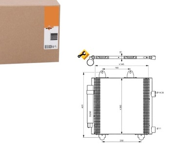 Конденсатор радіатор кондиціонера nrf фото №1