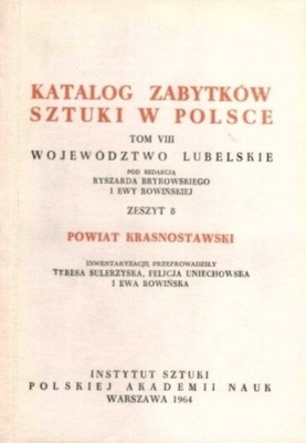 Katalog zabytków w Polsce Tom VIII