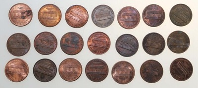 1 cent USA 21 szt.: 1966 - 1,1974 - 1,1977 -1 ,1978 - 1, 1982 - 4, itd.