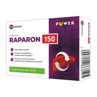 Raparon 150mg 30 tabletek, Puwer