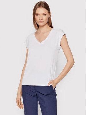 VERO MODA GŁADKI T-SHIRT DEKOLT V S