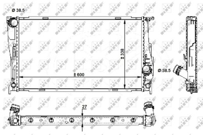 RADUADOR SISTEMA DE REFRIGERACIÓN DEL MOTOR 59210  