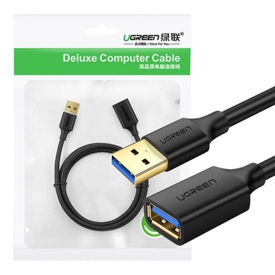 Kabel USB 3.0 przedłużający UGREEN US129 3m (czarny)