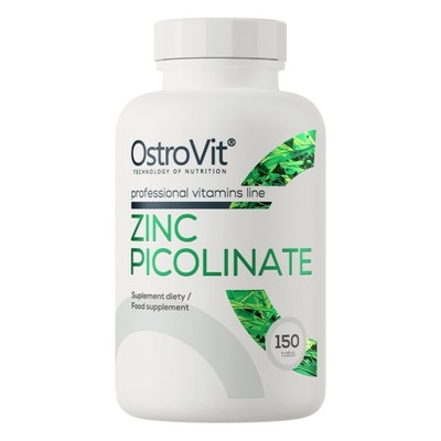 OstroVit Zinc Picolinate 150 tabs ORGANICKÁ ZINK Pikolinát Zinku 15 mg