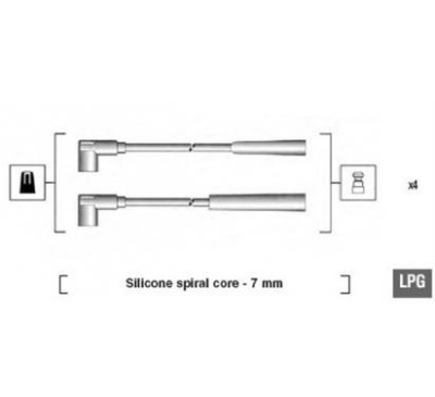 Набор трубопровод зажигания magneti marelli 941095100582 фото №1