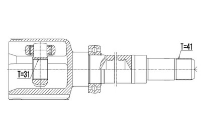 NTY КОМПЛЕКТ ШАРНИРА, ВАЛ КАРДАННЫЙ NPW-FR-059