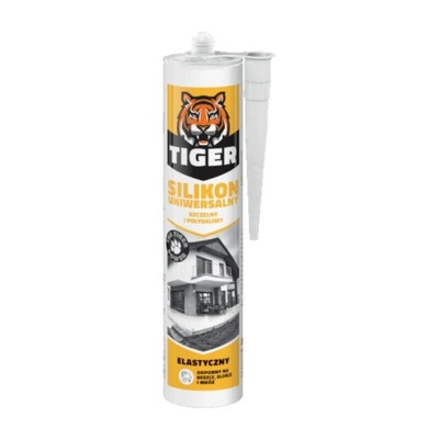 TIGER Silikon uniwersalny 260 ml biały