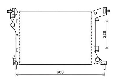 Радіатор fiat 500 l 12-17 фото №1