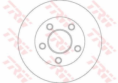 DISCOS DE FRENADO PARTE TRASERA TRW DF4273S  