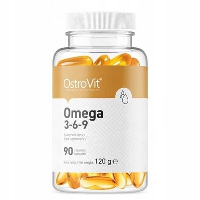 Omega 3-6-9 Witamina kapsułki OstroVit kwas omega-3 90 szt.